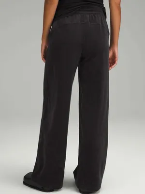 Lululemon Scuba Mid Rise Wide Leg Pant Velvet Cord Black thumbnail 2
