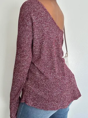 Slinky Off Shoulder Sweater thumbnail 3