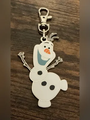 Frozen Sold Out official Disney Parks metal enamel Olaf keychain Keyring Clip thumbnail 2