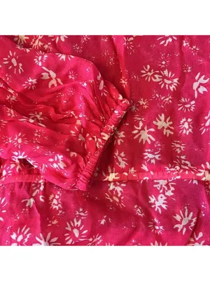 Free People Wallflower Midi Dress Raspberry Pink Floral Tiered Small‎ NWT thumbnail 10