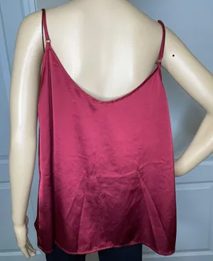 BIZwear Cowl Neck Cami Top Dark Red Size 2XL thumbnail 5