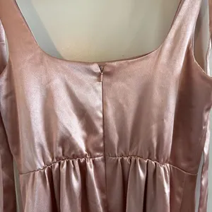 Birdy Grey Eugina Convertible Midi Dress Shiny Satin Rose Gold thumbnail 6