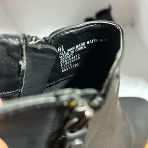 Universal Threads Black Ankle Boots with Zipper thumbnail 2