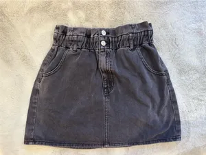 Pacsun Cinched Denim Washed Skirt thumbnail 1
