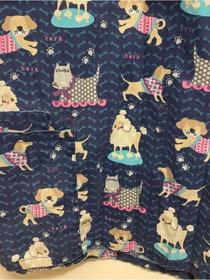 UA Scrubs Womens Scrub Top Shirt M Medium Bust 40” Dogs Cats Groomer Vet Spa Day thumbnail 6