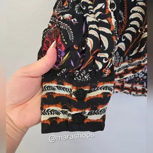 FARM Rio Classic Garden Black Mirror Trim Blouse thumbnail 5