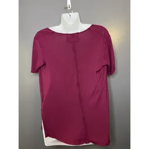 We The Free Shirt Womens Small Red Scoop Neck Short Sleeve Relaxed Tee Top thumbnail 5