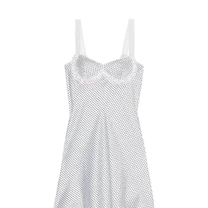 Frankie’s bikinis satin polka dot dress thumbnail 4