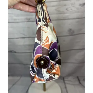 Coach Ashley Scarf Print Swingpack Crossbody Purse Signature C Satin Handbag thumbnail 11