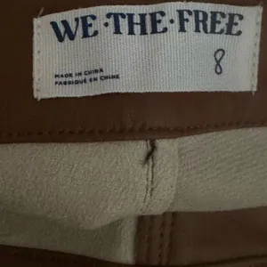 We The Free Womens Pants Brown Size 8‎ (30x28) High Rise Flared Vegan Leather thumbnail 7