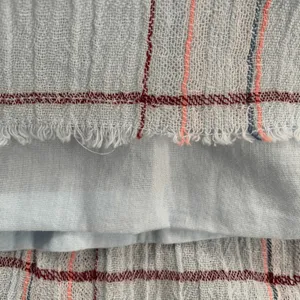 True Craft Plaid Gauze Strapless Mini Dress Baby Blue‎ Cottagecore Boho XL New thumbnail 11