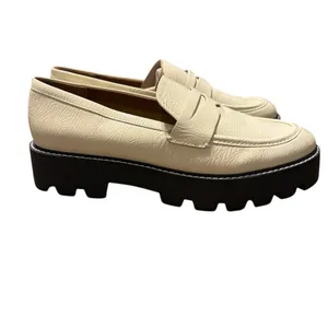 🤍 Franco Sarto Balin Cream Lug Sole Penny‎ Loafers 🤍 thumbnail 5