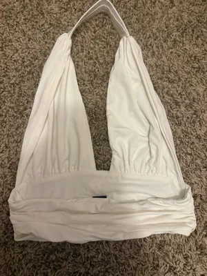 Princess Polly Halter Top White thumbnail 1
