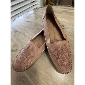 Women's Laser Cut Loafers Moccasins with Metallic Stud Accents –Size 42 US 10.5 thumbnail 2