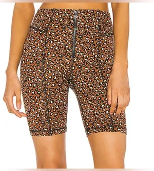 Free People Leopard Print biker Shorts thumbnail 5