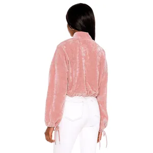 Lovers‎ + Friends Revolve Aya Chenille Top Women S Pink Coquette Loungewear Cozy thumbnail 2
