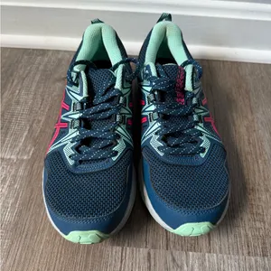 ASICS Sneakers Gel Venture 8 Hiking Running Trail Shoes Mint Blue Green Pink 6.5 thumbnail 2