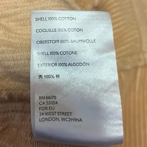 Urban Outfitters BDG Tan Corduroy Zip Up Hooded Hoodie Crop Bomber Coat Jacket M thumbnail 5