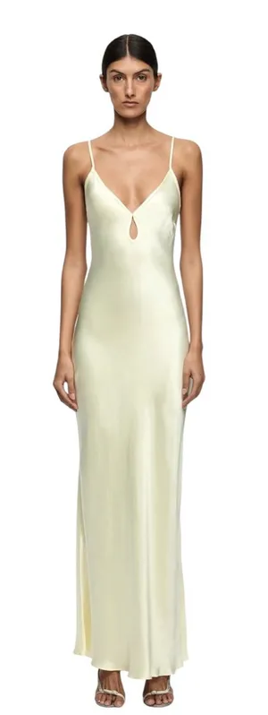Bec & Bridge Cedar City Slip Maxi Dress with Keyhole V-Neck Size 4 thumbnail 1