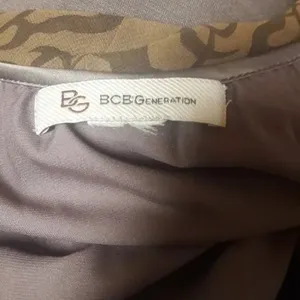 BCBGeneration Sheer Brown Floral Fall Dress Career v6x thumbnail 4