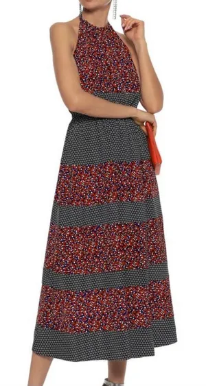 ROBERT RODRIGUEZ Floral-print‎ crepe Dress NWT thumbnail 1