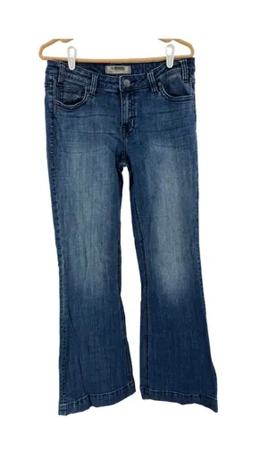 Rock & Roll Cowgirl boot cut Leg Indigo Jeans western rodeo 30x36 country casual thumbnail 1