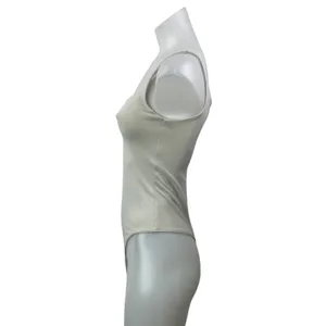 Bundle of 2 Aritzia Babaton Gray Blue Square Neck Thong Tank Bodysuit Top Size S thumbnail 2