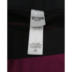 Victoria Sport Womens Purple Black Colorblock Athletic Gym Shorts‎ Size M thumbnail 3