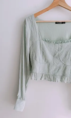 Lace Bustier Crop Top thumbnail 2