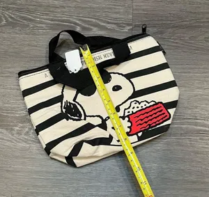 Snoopy peanuts striped thermal lunch box bag thumbnail 5