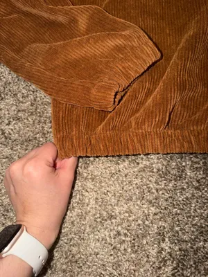 Corduroy Hooded Zip Jacket Size Medium thumbnail 4