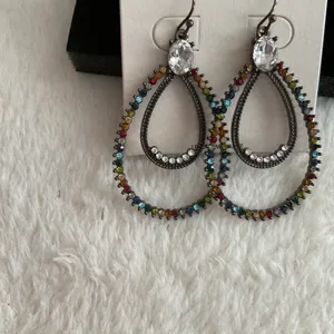 Multi Color Double Teardrops Multiple thumbnail 2