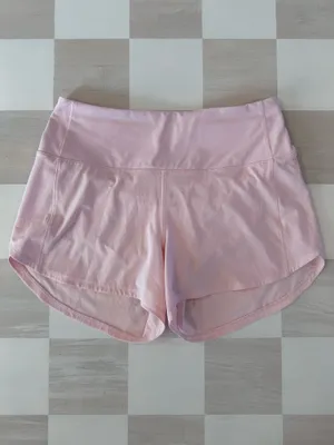 lululemon speed up high rise lined short 4” long strawberry milkshake 6 W7BJ8T thumbnail 5