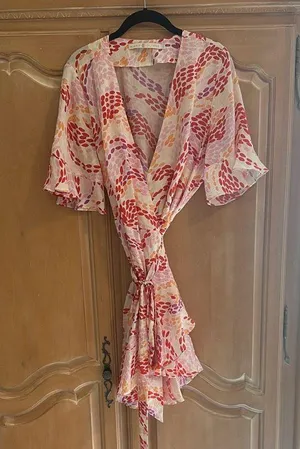 Marie Oliver Floral Wrap Dress thumbnail 1