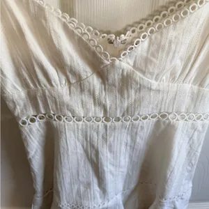 Showpo White Lace Trim Peasant Dress thumbnail 4