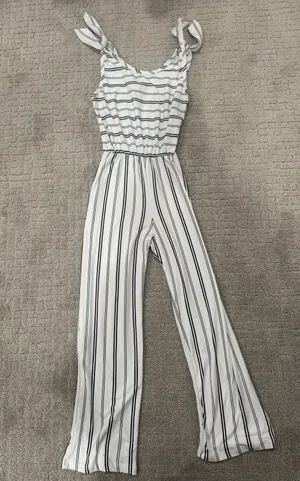 White And Black Romper thumbnail 1