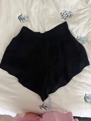 ZARA Black Shorts High-Waisted thumbnail 6