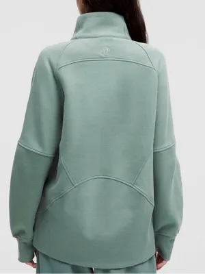 Lululemon Sage Green Funnel Neck Scuba Pullover Size XS/S thumbnail 2