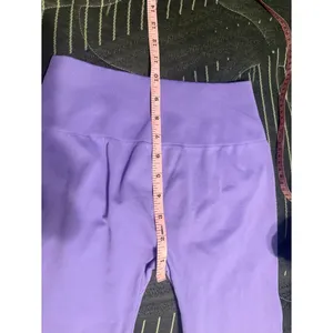 Women’s High-Rise Flare Pants in Lilac size Medium thumbnail 8