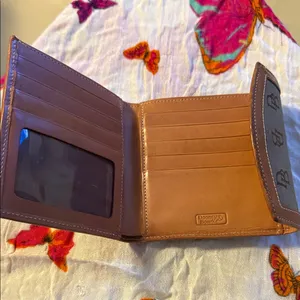 Dooney & Bourke Tan Brown Signature Compact Wallet thumbnail 4