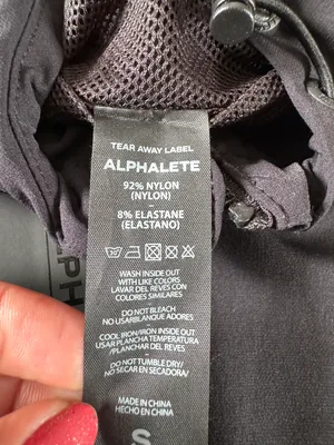 Alphalete Women’s EXP Tech Windbreaker- Black Matter, Size Small thumbnail 7