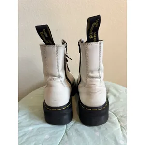 Dr. Martens Jadon White Leather Platform Lace-Up Ankle Boots Womens size US 8 thumbnail 9