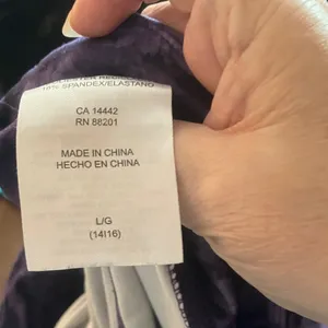 FINAL MARKDOWN Mondetta Purple floral Tie-Dye Shorts large thumbnail 3