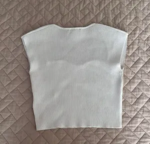 Sincerely Jules white ribbed crop top thumbnail 3