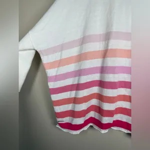 Mersea Catalina Traveler Sweater OS Setting Sun Stripes Oversize Lagenlook thumbnail 6