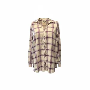 Knox Rose White Sand Plaid Button-Up Shirt New Size XL thumbnail 3