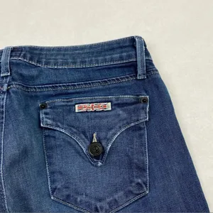 Hudson Flap Pocket Medium Wash Stretch Straight Leg Jean Womens Size‎ 26 HEMMED thumbnail 10