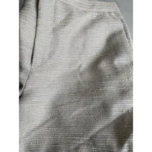 Banana Republic Ryan Tweed Shorts Size 12 Metallic Beige Fringe Tailored Dressy thumbnail 12