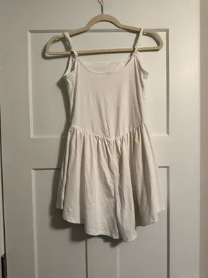 White athletic romper Size M thumbnail 2