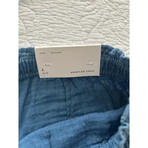 American Eagle Gauzy Pull On Pants Womens Lrg Blue Beachy Travel Resort NWT thumbnail 5